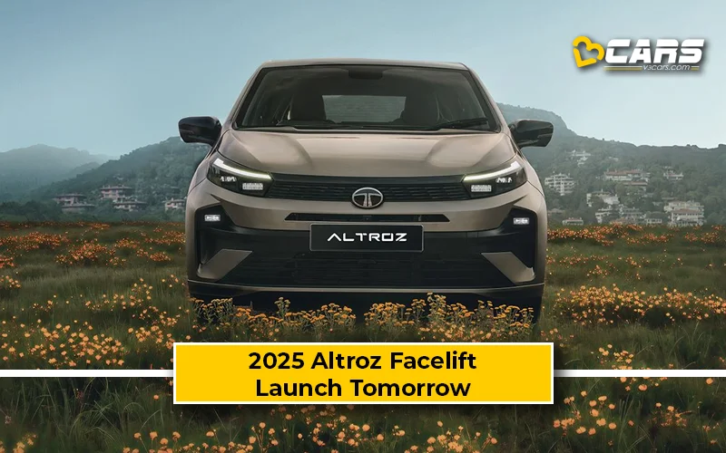 2025 Tata Altroz Facelift To Launch Tomorrow