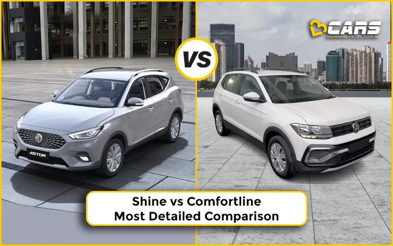 MG Astor Shine Vs Volkswagen Taigun Comfortline