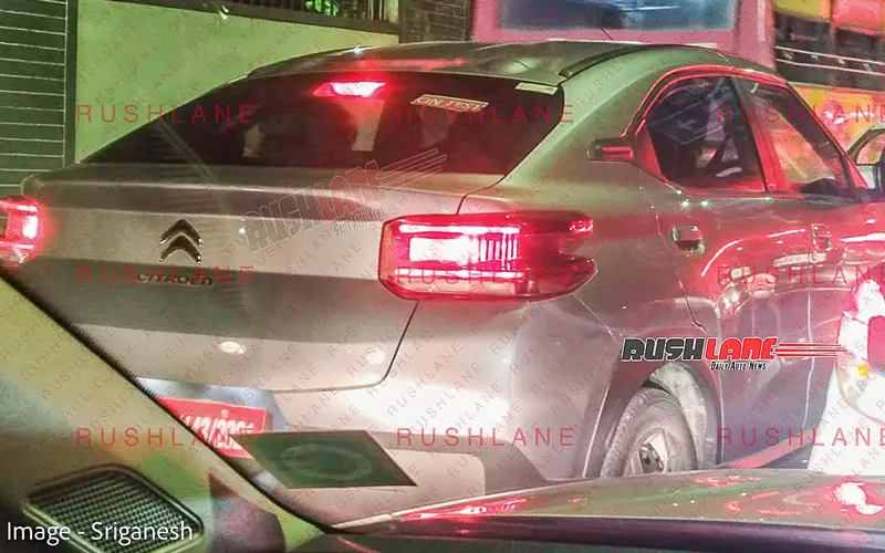 Citroen basalt coupe suv spied testing without camouflage