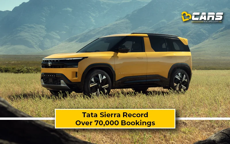 Tata Sierra Get Over 70,000 Orders On Day 1 Of Bookings