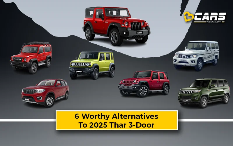 2025 Mahindra Thar 3 Door Alternatives - Find Best 6 Thar Alternatives