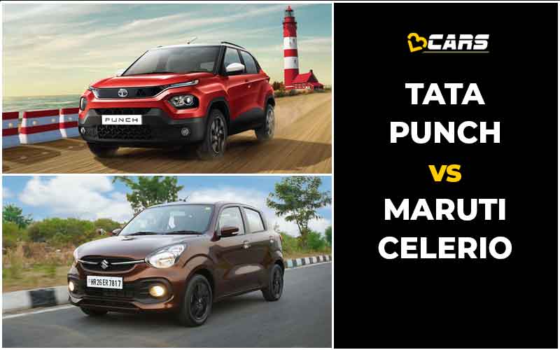 Tata Punch Vs Maruti Suzuki Celerio Price, Engine Specs, Dimensions Comparison