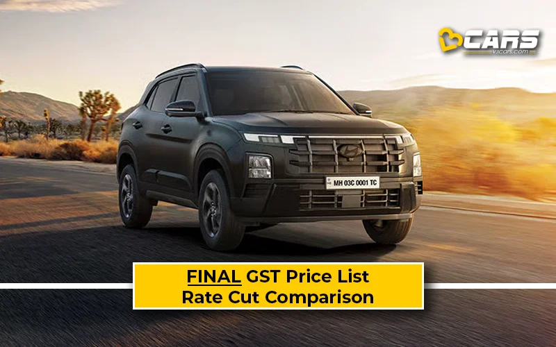 Confirmed Hyundai Creta & Creta N Line New GST Rate List & Old vs New Comparison w/ GST Price Cut