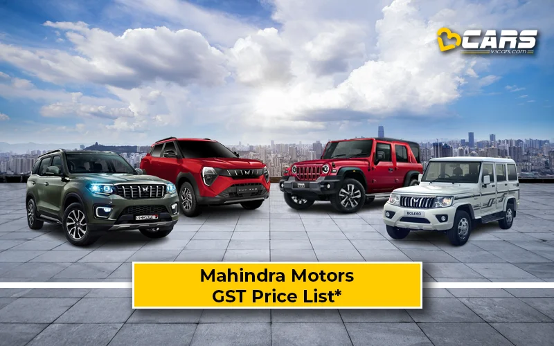 Mahindra GST Price Cuts – Full Brand-Wise Summary (Tentative Prices; Sep 22)
