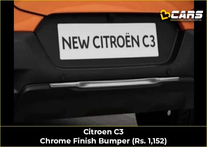 Citroen C3 Chrome Finish Bumper (Rs. 1,152)