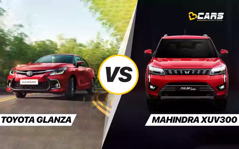 Toyota Glanza  vs Mahindra XUV300