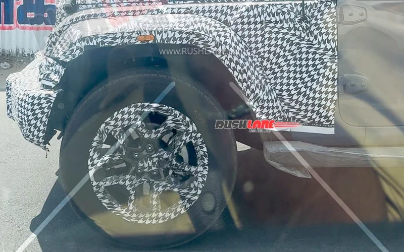 2026 mahindra thar facelift alloy wheel design