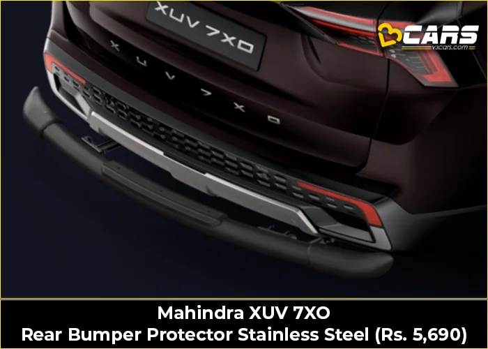 Mahindra XUV 7XO Rear Bumper Protector Stainless Steel (Rs. 5,690)