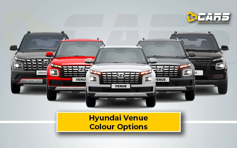 Hyundai Venue — All Exterior Colour Options (Variant-wise)