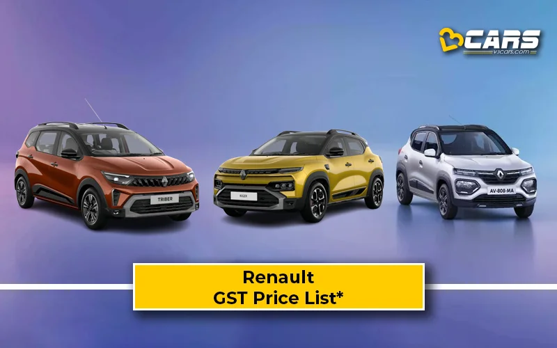 Renault GST Price Cuts – Full Brand-Wise Summary (Tentative Prices; Sep 22)