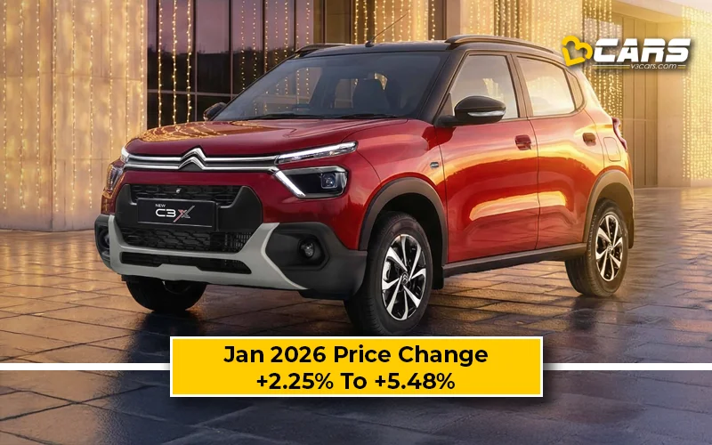 First Spot: Citroen C3/C3X 2026 Jan Price Change — Hiked Up To 41k