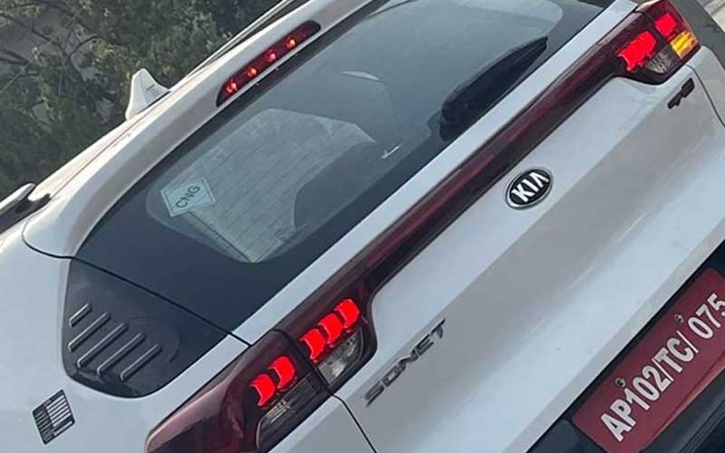 Kia sonet cng spied