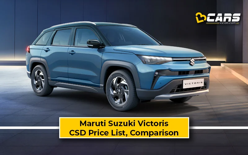 Maruti Suzuki Victoris CSD Price Vs Ex-Showroom Price Comparison