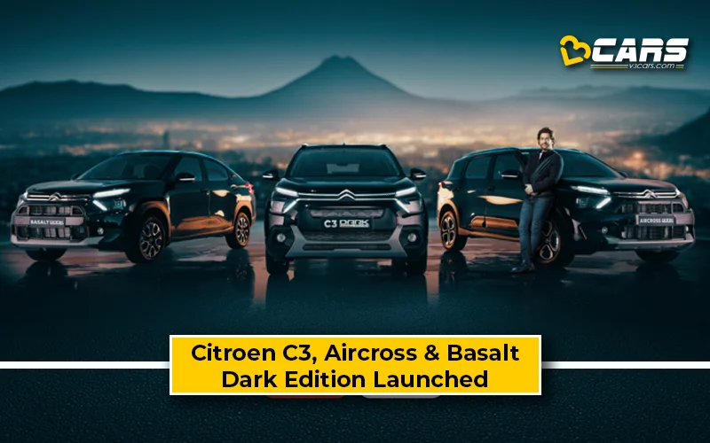 Citroen C3, Aircross, Basalt Dark Editions Launched – Full Price List