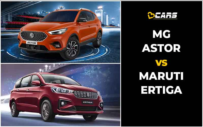 MG Astor Vs Maruti Suzuki Ertiga Price, Engine Specs, Dimensions Comparison