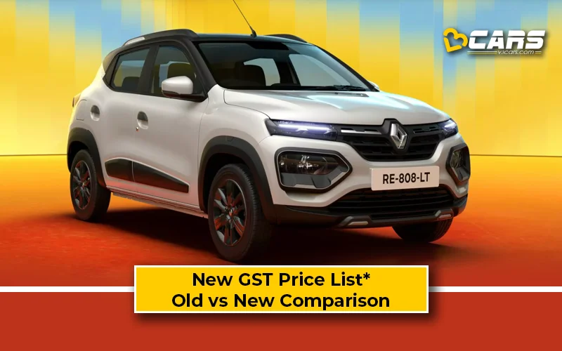 Renault Kwid — New GST Rate List & Old vs New Comparison (Tentative Prices; Sep 22)