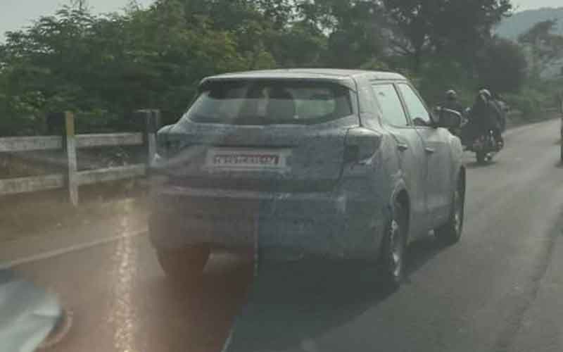 Mahindra xuv300 electric spied