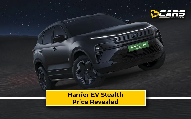 Tata Harrier EV Stealth Prices Announced — Bookings To Open Tomorrow