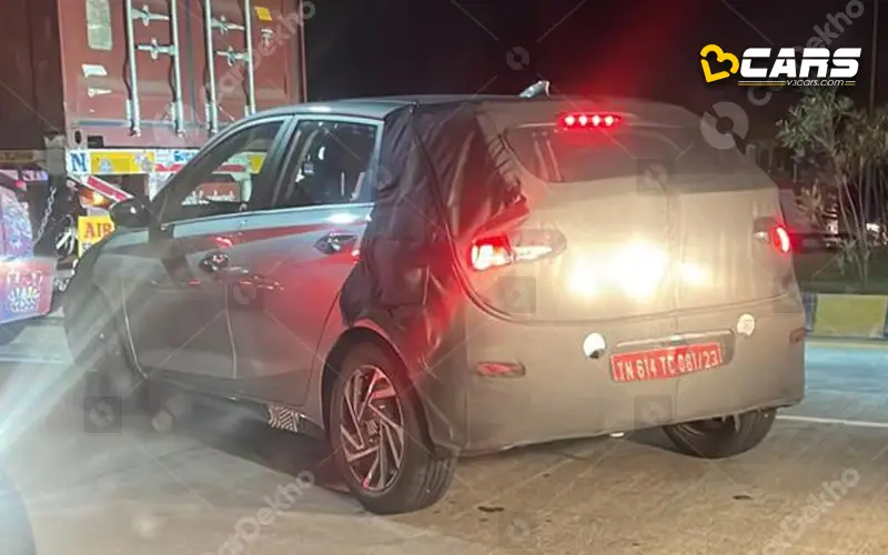 2023 hyundai i20 facelift spotted on test