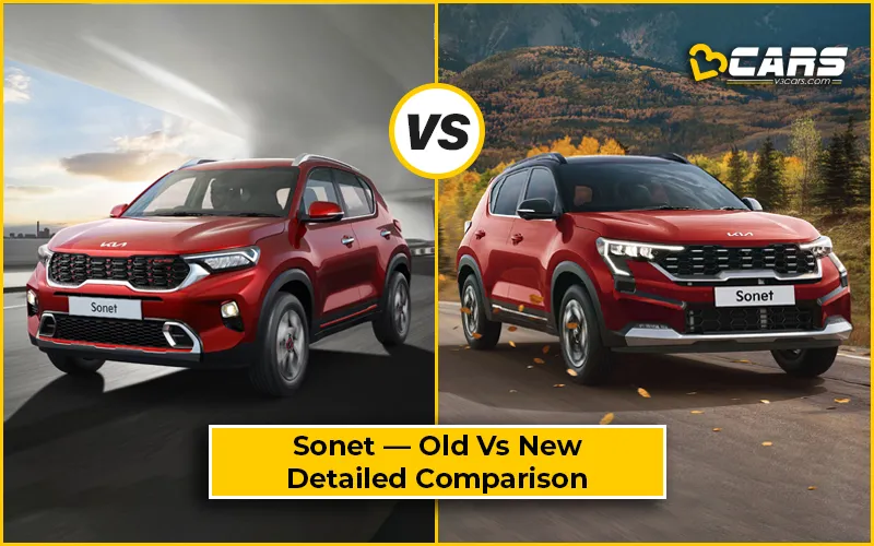 New 2024 Kia Sonet Facelift — Old Vs New