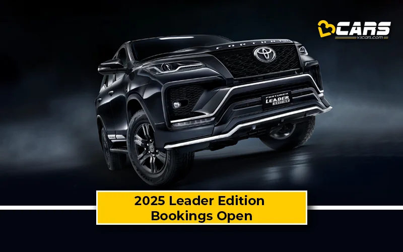 2025 Toyota Fortuner Leader Edition Launched – Bookings To Open At Dealerships