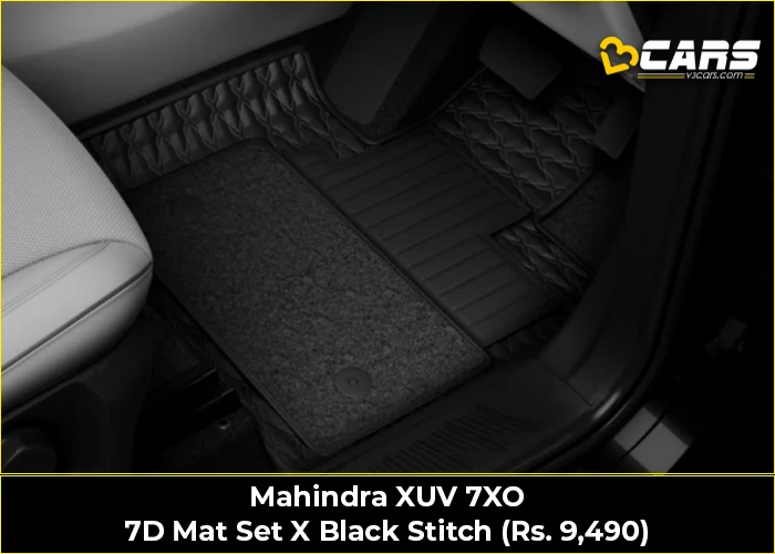 Mahindra XUV 7XO 7D Mat Set X Black Stitch (Rs. 9,490)