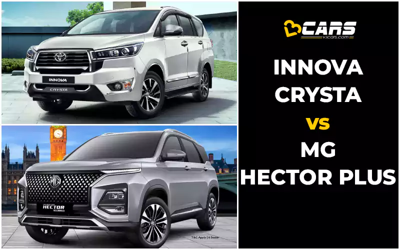 Toyota Innova Crysta Vs MG Hector Plus