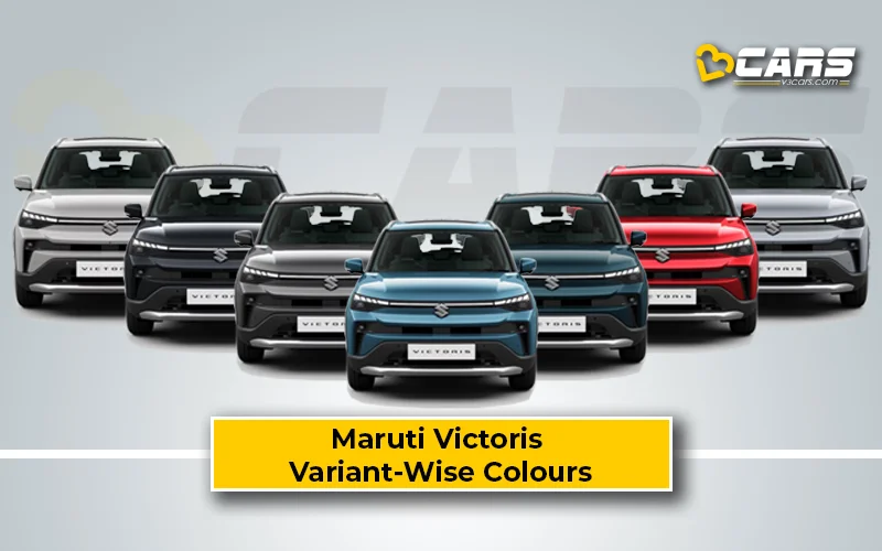 Maruti Victoris 2025 — All Exterior Colour Options (Variant-wise)