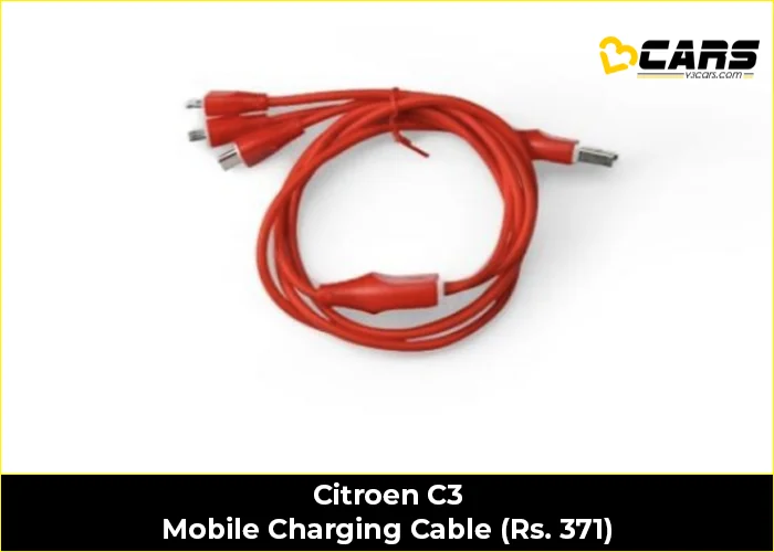 Citroen C3 Mobile Charging Cable (Rs. 371)