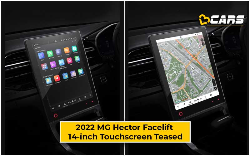 2022 MG Hector Facelift 14-inch Touchscreen Infotainment System