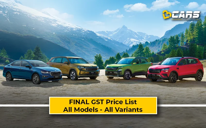 Confirmed Skoda Cars GST Price Cuts — All Models & Variants