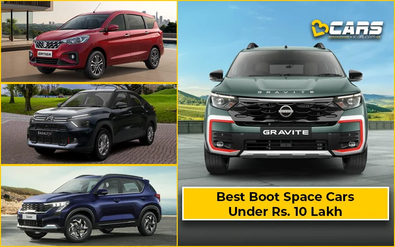 Top 10 Cars With Best Boot Space Under Rs. 10 Lakh (2026)