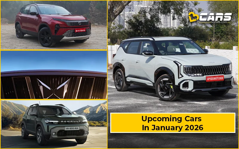 Upcoming Cars In January 2026 - Seltos, Harrier & Safari Petrol, Gravite, Duster, And More