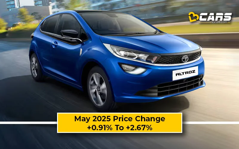 May 2025 Tata Altroz Price Change — Hiked By Up To 20k