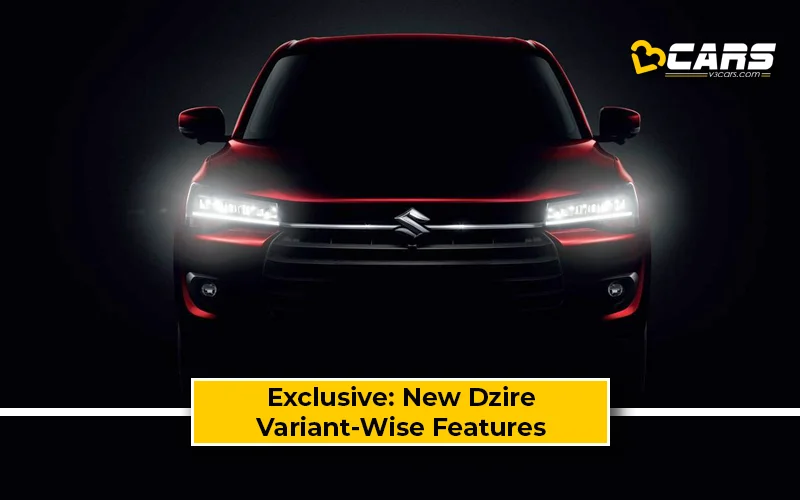 New Maruti Dzire 2024 Variant-Wise Features