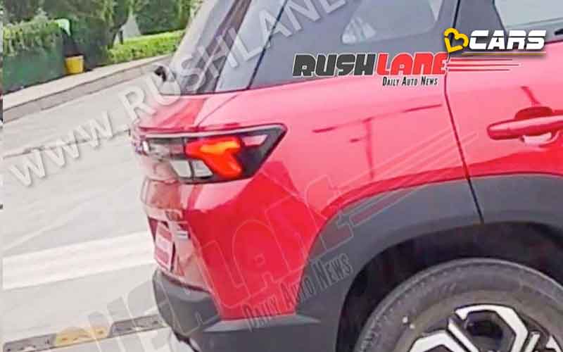 2022 maruti brezza spied tvc shoot