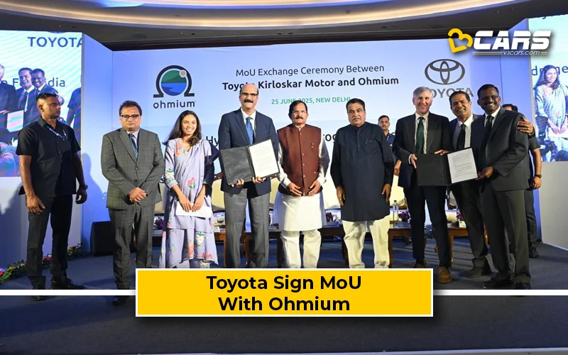 Toyota Kirloskar Sign MoU With Ohmium For Hydrogen Power