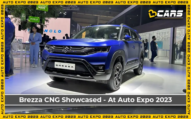 New Maruti Suzuki Brezza CNG Showcased At Auto Expo 2023