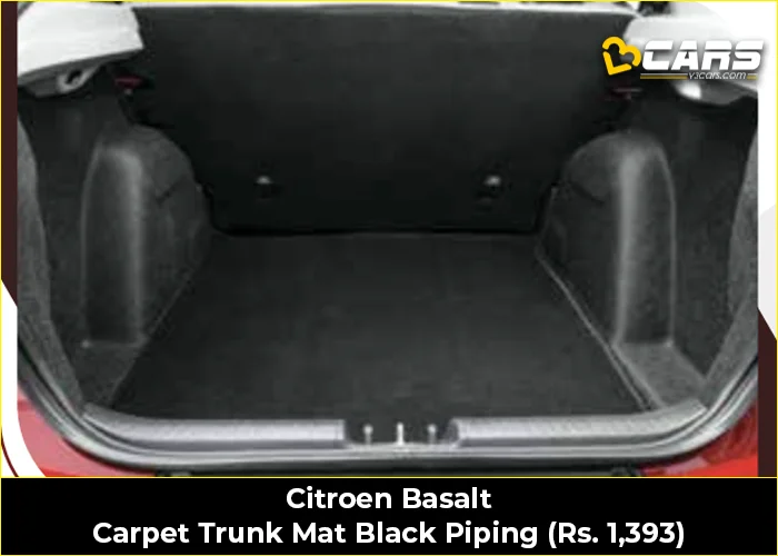 Citroen Basalt Carpet Trunk Mat Black Piping