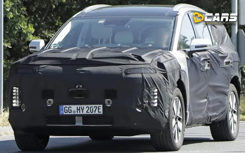 Hyundai ioniq 7 electric suv spotted likely to launch in mid 2024