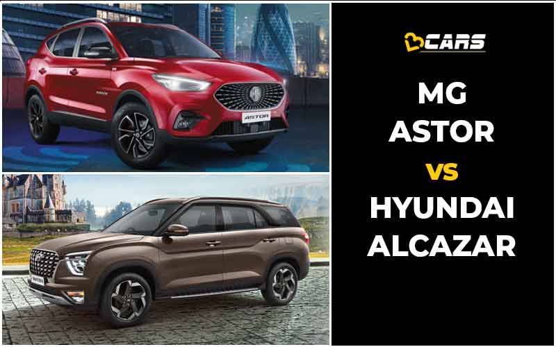 MG Astor Vs Hyundai Alcazar