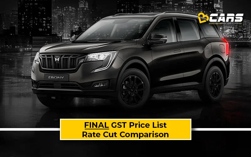Final Mahindra XUV 700 Price List After GST Rate Cut (Confirmed)