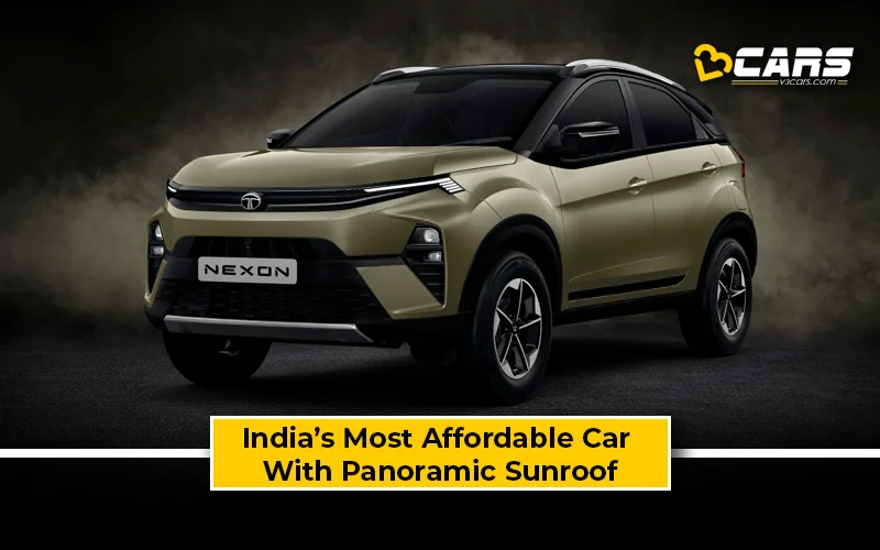 Tata Nexon Becomes Most Affordable Car With Panoramic Sunroof – Prices Start At Rs. 9.59 Lakh