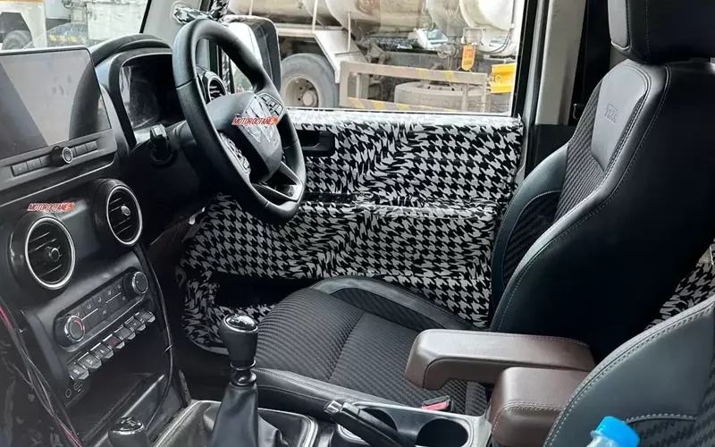 2024 mahindra thar 5 door interior leaked