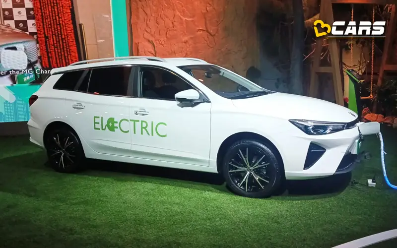 New mg mg5 electric mpv showcased at auto expo 2023
