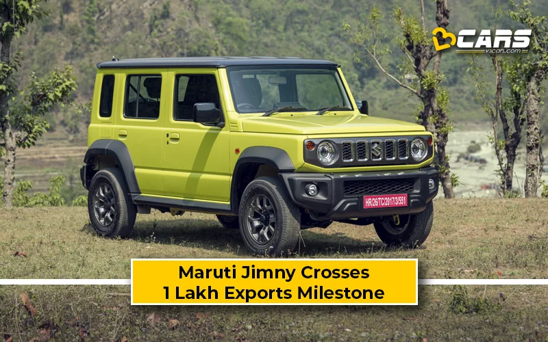 Maruti Suzuki Jimny 5-Door Crosses 1 Lakh Exports Milestone; Now Sold In Over 100 Countries