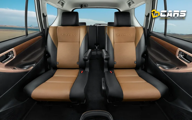 2026 Toyota Innova Crysta New Dual-Tone Brown And Black Upholstery