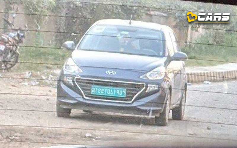 Tata safari with green number plate spied