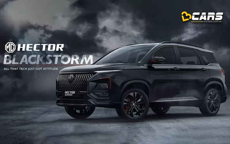 Mg hector black storm launched petrol diesel prices revealed