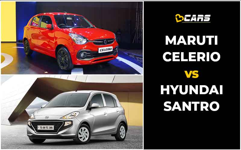 Maruti Suzuki Celerio vs Hyundai Santro